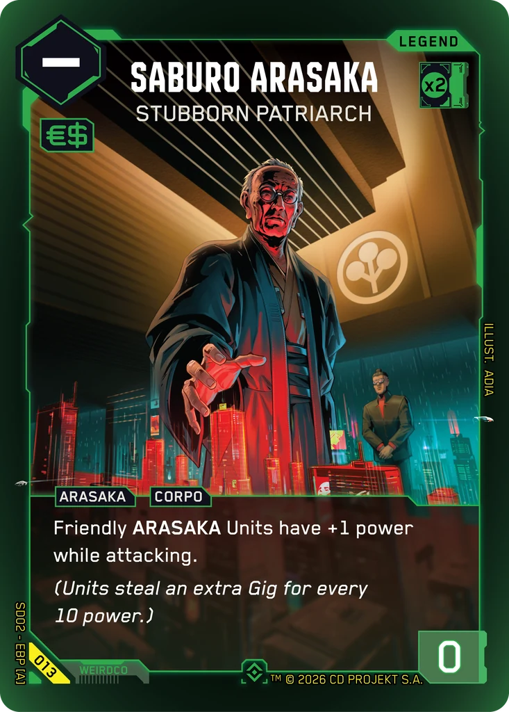 Saburo Arasaka: Stubborn Patriarch